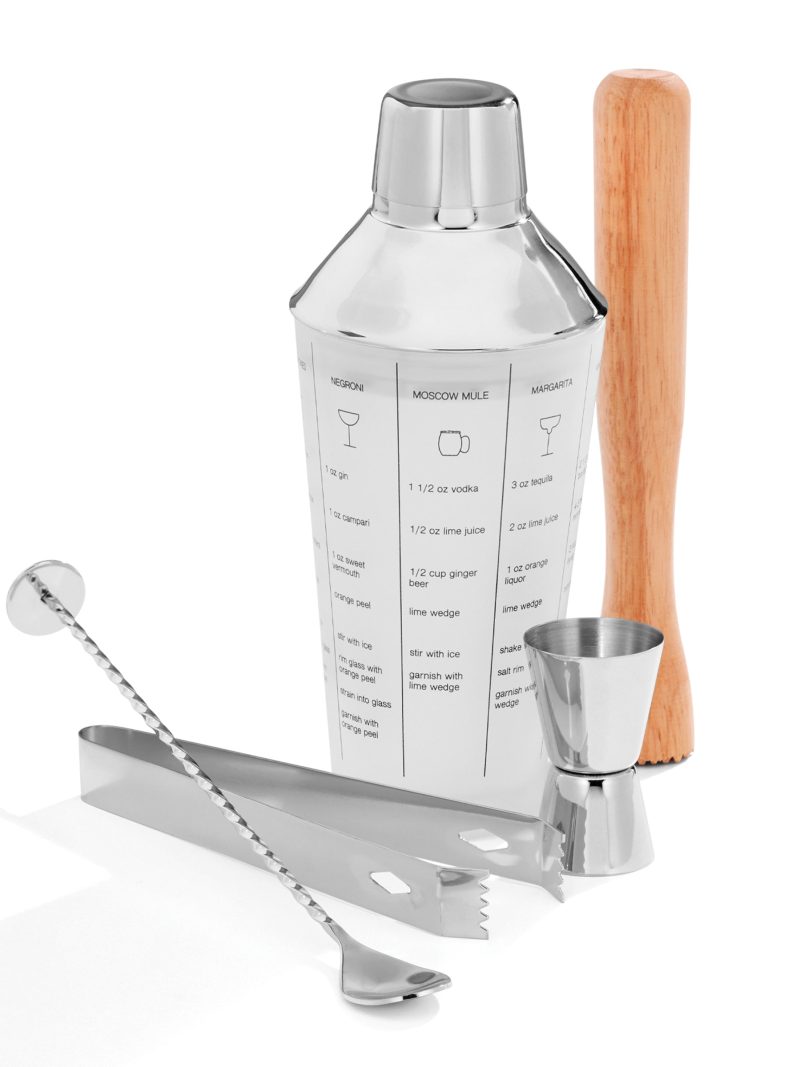 Mixology Shaker Tool Set 5 pc